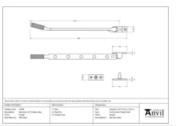 From The Anvil (12"") Pewter Brompton Casement Window Stay | 46190 14 From The Anvil (12"") Pewter Brompton Casement Window Stay | 46190 -Ironmongery Experts Shop screen shot 2021 01 26 at 15.23.09 2.png.mst