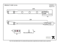 From The Anvil (8") Black Regency Casement Window Stay | 92105 -Ironmongery Experts Shop screen shot 2021 01 26 at 21.42.29 1.png.mst