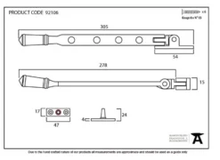 From The Anvil (10") Black Regency Casement Window Stay | 92106 -Ironmongery Experts Shop screen shot 2021 01 27 at 07.24.41.png.mst