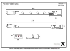 From The Anvil (10") Black Regency Casement Window Stay | 92106 -Ironmongery Experts Shop screen shot 2021 01 27 at 07.24.41 1.png.mst
