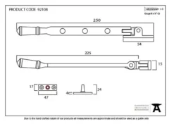 From The Anvil (8"") External Beeswax Regency Stay | 92108 -Ironmongery Experts Shop screen shot 2021 01 27 at 11.48.38.png.mst