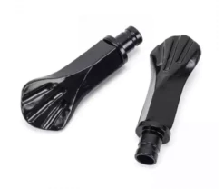 Pair From The Anvil Black Shell Curtain Finial | 49896