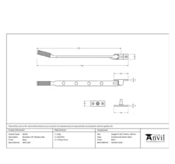 From The Anvil (10"") Black Brompton Casement Window Stay | 46183 -Ironmongery Experts Shop screenshot 2021 01 25 at 11.15.55.png.mst