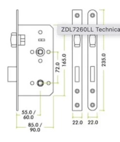 Matt Black DIN Standard 60mm Backset Lift To Lock | ZDL7260LLPCB -Ironmongery Experts Shop screenshot 2022 08 25 at 10.16.31 am 1 1.png.mst