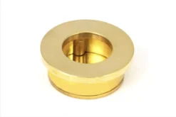 Anvil Polished Brass 34mm Round Finger Edge Pull | 47174