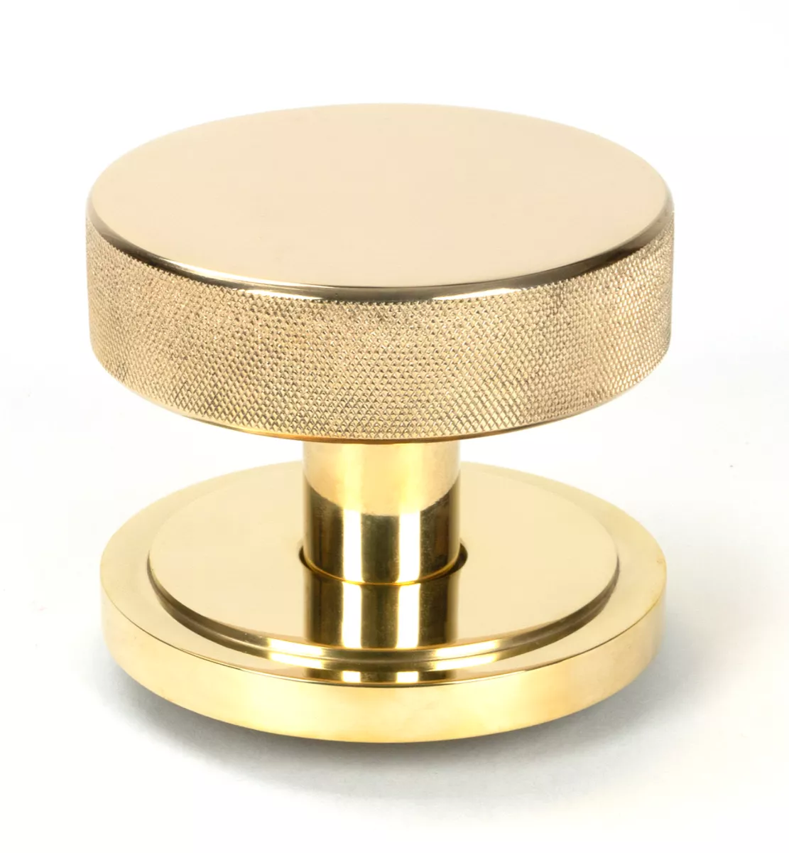 Polished Brass Brompton Centre Door Knob (Art Deco) | 50827 3 Polished Brass Brompton Centre Door Knob (Art Deco) | 50827