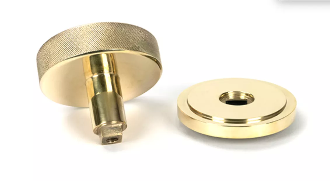 Polished Brass Brompton Centre Door Knob (Art Deco) | 50827 6 Polished Brass Brompton Centre Door Knob (Art Deco) | 50827 - Image 4