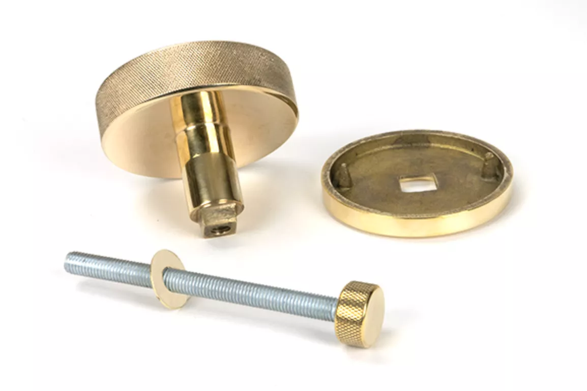 Polished Brass Brompton Centre Door Knob (Art Deco) | 50827 7 Polished Brass Brompton Centre Door Knob (Art Deco) | 50827 - Image 5