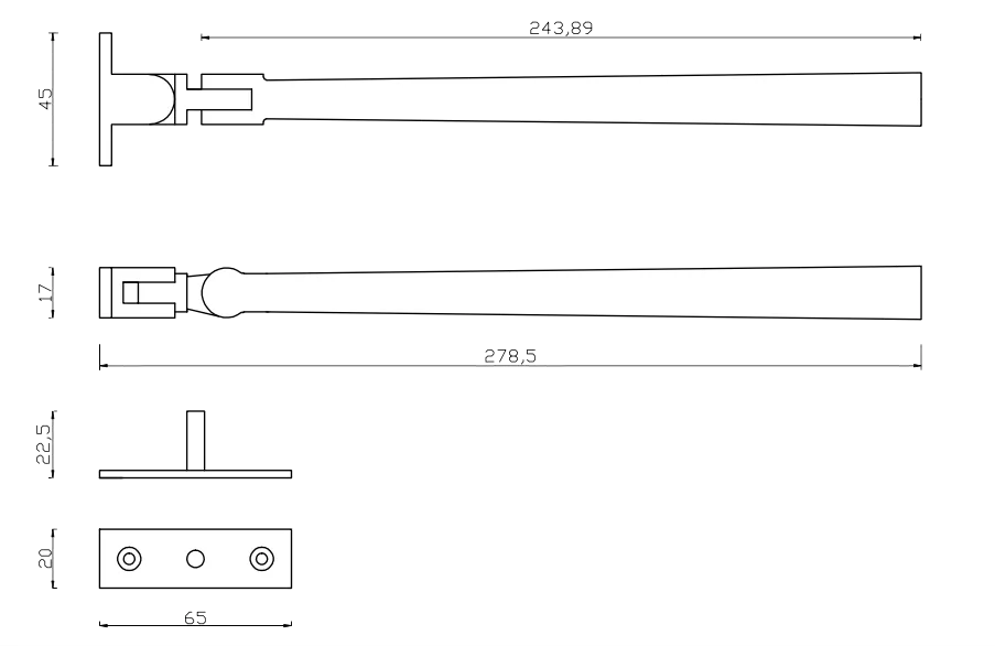 CARLISLE 244mm Satin Nickel Casement Stay 4 CARLISLE 244mm Satin Nickel Casement Stay - Image 2