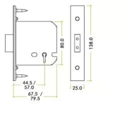76mm Satin Stainless Steel UK 5 Lever Mortice Deadlock | ZUKD576SS -Ironmongery Experts Shop tech zukd564 76 3.jpg.mst