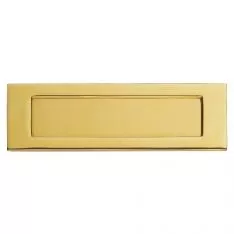 278x96mm Polished Brass Plain Letter Plate