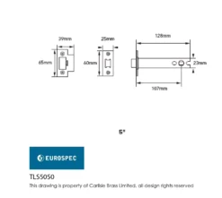 CARLISLE 127mm Satin Brass Easi T Heavy Sprung Tubular Latch | TLS5050SB 7 CARLISLE 127mm Satin Brass Easi T Heavy Sprung Tubular Latch | TLS5050SB -Ironmongery Experts Shop tls5050 tech 1 1 1 1.jpg.mst