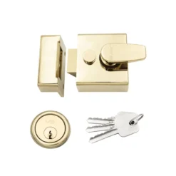 Electro Brassed Cylinder 40mm Narrow Nightlatch | VNL40EB -Ironmongery Experts Shop vnl40eb.jpg.mst