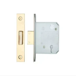 76mm PVD Brass British Standard 5 Lever Deadlock | ZBSD76PVD