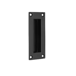 Matte Black 102mm Rectangular Flush Pull Handle | X88121BL