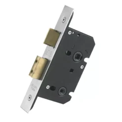 64mm PVD Brass UK Mortice Bathroom Lock | ZUKB64PVD
