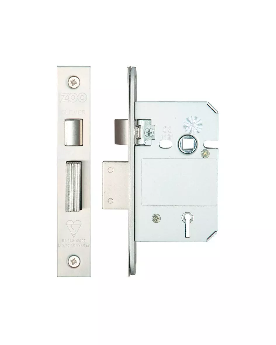 76mm Satin Stainless Steel British Standard 5 Lever Sashlock | ZBSS76SS 4 76mm Satin Stainless Steel British Standard 5 Lever Sashlock | ZBSS76SS - Image 2
