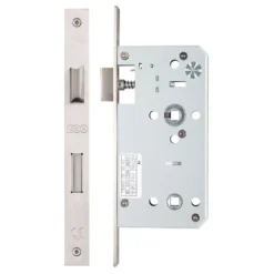Satin Stainless Steel DIN Standard 55mm Backset Bathroom Lock | ZDL7855SS
