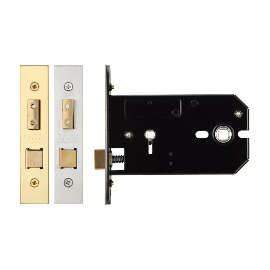 127mm Polished Chrome Horizontal Bathroom Lock ZUKHB127CP 3 127mm Polished Chrome Horizontal Bathroom Lock ZUKHB127CP